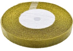 WSTĄŻKA BROKATOWA ZŁOTA 12 MM