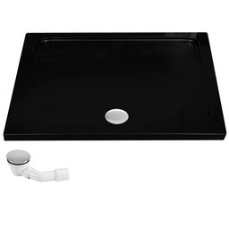 Rea Brodzik prysznicowy akrylowy Rea Savoy Czarny 80x100