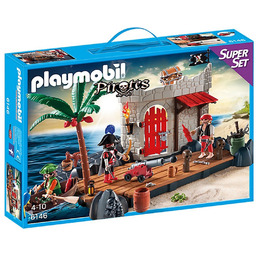 Playmobil Pirates SuperSet, klocki Twierdza piratów, 6146