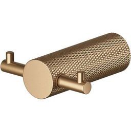 CERSANIT Wieszak na ręcznik ZEN podwójny miedź szczotkowana