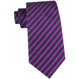 Klasyczny Krawat Klubowy - Alties - Drobny Prążek,