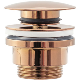 Rea Korek umywalkowy uniwersalny klik-klak Rea Różowo Złoty