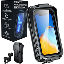 Uchwyt Motocyklowy Rowerowy Torba na Telefon do 7"