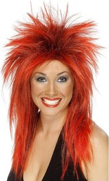 Rock Diva Wig, Red
