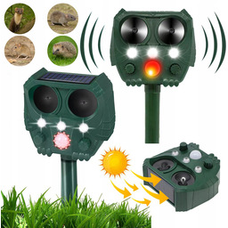 Odstraszacz Kun Kuny Kretów Zwierząt Gryzoni Ultradźwiękowy Błysk