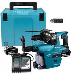 Makita DHR243RTJW młotowiertarka akumulatorowa Sds+ 2x5Ah +odsysacz DX07