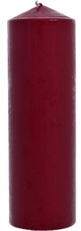 ŚWIECA WALEC KOLOR BURGUND 80/250 BISPOL