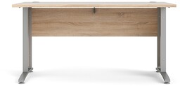 Biurko proste dąb sonoma / szare mat 150