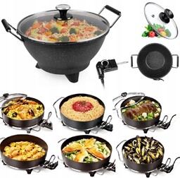 Głęboki 7L Multi Chef Pro Garnek Patelnia Elektryczna