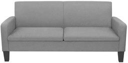 Elior Jasnoszara 3-osobowa sofa do salonu - Cezir