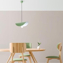 Opviq Elegancka miętowa żyrandol, regulowana wysokość 17-106 cm,