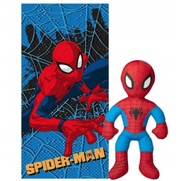 Spiderman Marvel Ręcznik Maskotka 40CM Pluszak Spider-Man Dziecka