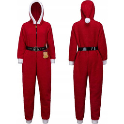 PIŻAMA ŚWIĄTECZNA PIŻAMKA MIKOŁAJKA JEDNOCZĘŚCIOWY STRÓJ PRZEBRANIE XL