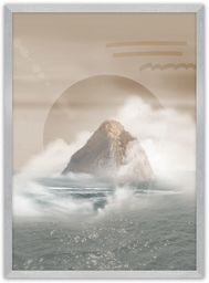 Plakat Mountains, 21 x 30 cm, Ramka: Srebrna