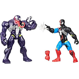 Venom kontra Zvenomizowany Spider-Man z kolekcji MixMashers Marvela,