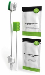 Higiena jamy ustnej - Zestaw szczoteczka, gąbka nawilżająca,