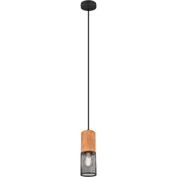 Trio Leuchten Lampa wisząca Tosh 304300132, metal czarny