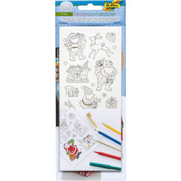 folia 1492 X-Mas, naklejki papierowe do malowania,