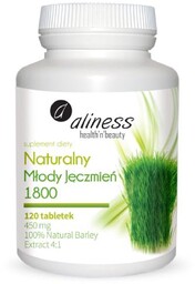 ALINESS Naturalny Młody Jęczmień 1800 - 120 tabletek