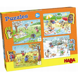 Puzzle Haba 15 elementów Cztery pory roku