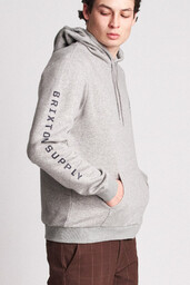 bluza męska BRIXTON OATH II INTL HOOD Heather