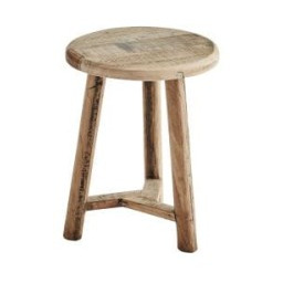 Madam Stoltz - Taboret z drewna recyklingu