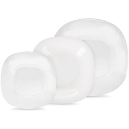 Zestaw serwis obiadowy szklany LUNA 18 el.