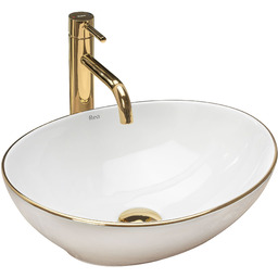 Rea Umywalka nablatowa Rea Sofia Gold Edge