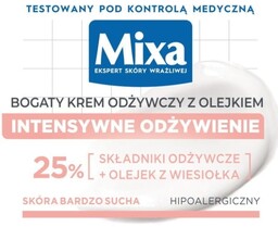MIXA Bogaty Krem odżywczy z olejkiem 25%