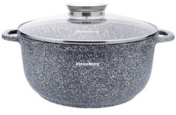 Garnek Z Pokrywką Powłoka Marmurowa 26CM 5,6L Klausberg