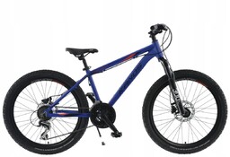 Rower młodzieżowy MTB Kands 24'' Leopardo granat-pom mat