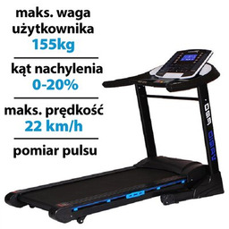 HERTZ FITNESS Bieżnia elektryczna Vario Pro 2206W 22km/h
