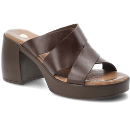 Armodo Klapki damskie, cholewka ze skóry naturalnej