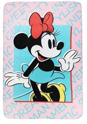 Sun City, Myszka Minnie, Koc polarowy dla dziewczynki,