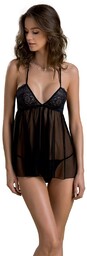 Koszulka damska nocna - KERRIA CHEMISE black