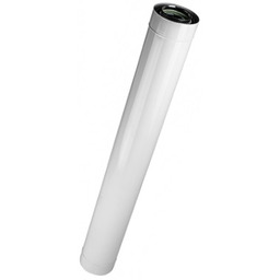 Rura Koncentryczna 80/125 Kondensacyjna Nierdzewna Turbo Kwas Biała