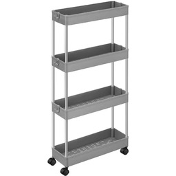 Elior Szary Regał Nowoczesny Na Kółkach Z 4