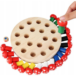 Gra Grzybki Memory Drewniana 97743 Norimpex, Gra planszowa