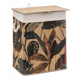 Duży kosz na pranie Bambusowy Do łazienki Boho