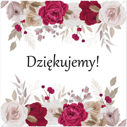 Naklejka na pudełko na koperty z życzeniami, prezentami