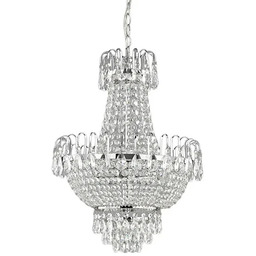 Lindby - Casparia Żyrandol Clear/Chrome