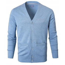 Bawełniany Sweter Męski, Rozpinany (Kardigan) - Pako Jeans
