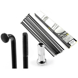 Sapim Zestaw 18 szt. - Szprychy Leader Black