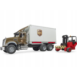 Mack Granite Ups kontener z wóżkiem widłowym Bruder