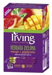 Herbata zielona Mango z grejpfrutem Irving 20x1,5g