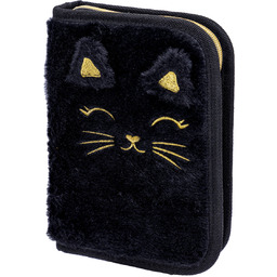 Piórnik z wyposażeniem jednokomorowy dla dziewczynki Astrabag FLUFFY