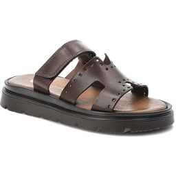 Armodo Klapki damskie, cholewka ze skóry naturalnej