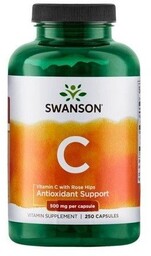 Swanson Witamina C500 + dzika róża 250 kaps