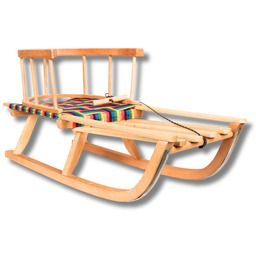 Sanki Drewniane z siedziskiem