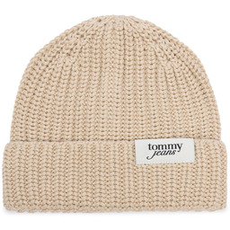 Czapka Tommy Hilfiger Script AW0AW18972 Kremowy